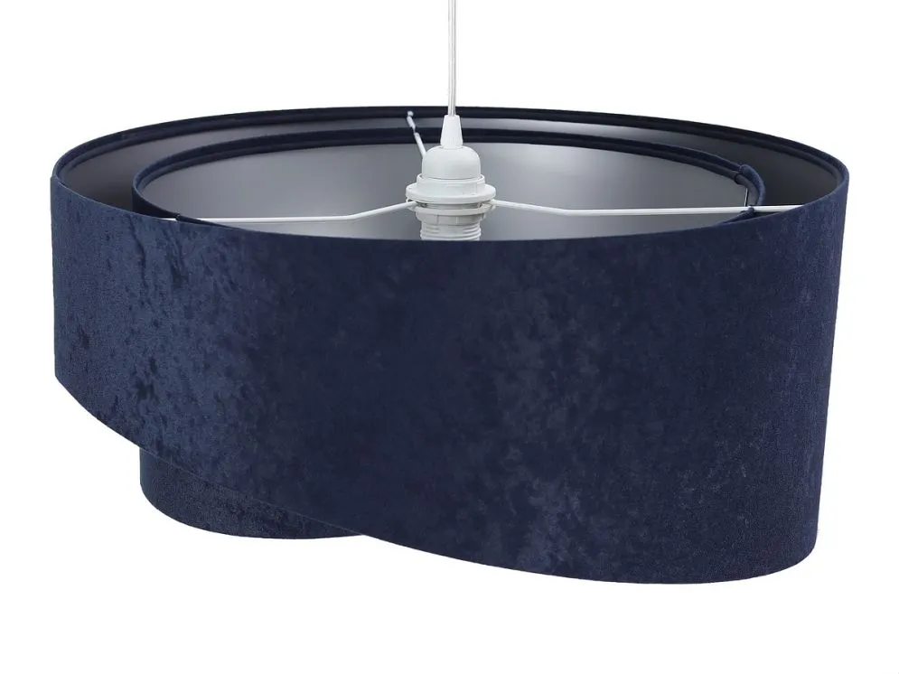 Lampa wisząca GEMSTONE granatowa/srebrna dwukolorowa nowoczesna | MIRAT. w stylu  kolekcja