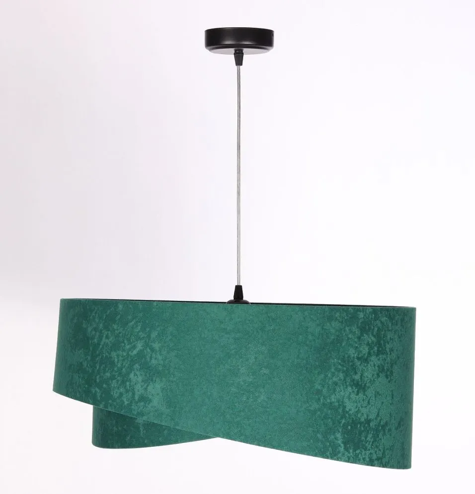 Lampa wisząca GEMSTONE zielona/złota w stylu glamour | MIRAT. w stylu  kolekcja