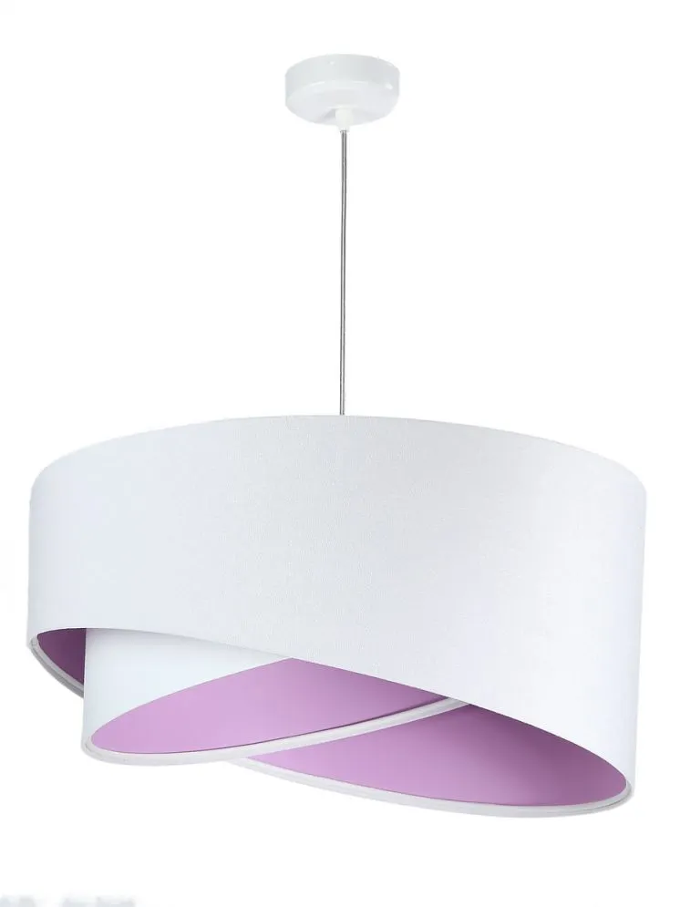 Lampa wisząca GEMSTONE WHITE biała/fioletowa do pokoju dziecięcego | MIRAT. w stylu kolekcja