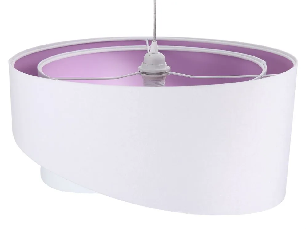 Lampa wisząca GEMSTONE WHITE biała/fioletowa do pokoju dziecięcego | MIRAT. w stylu kolekcja