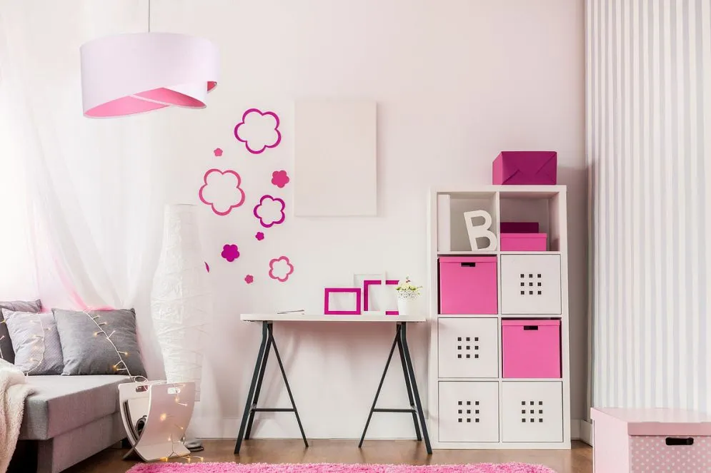 Lampa wisząca GEMSTONE WHITE biała/różowa welurowa nowoczesna | MIRAT. w stylu kolekcja