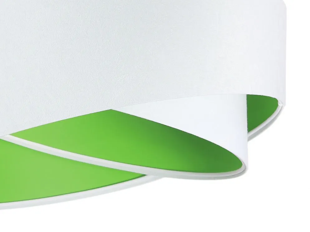 Lampa wisząca GEMSTONE WHITE biała/zielona asymetryczna do jadalni | MIRAT. w stylu  kolekcja