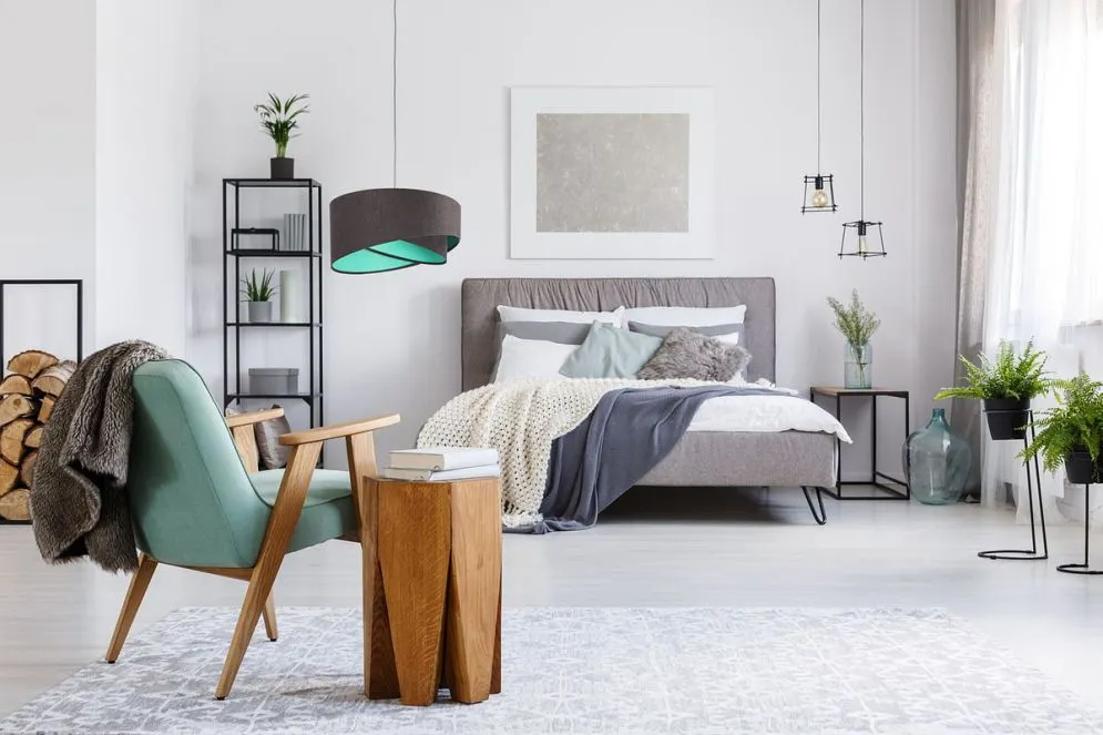 Lampa wisząca GEMSTONE GRAY grafitowa/miętowa nowoczesna | MIRAT. w stylu kolekcja