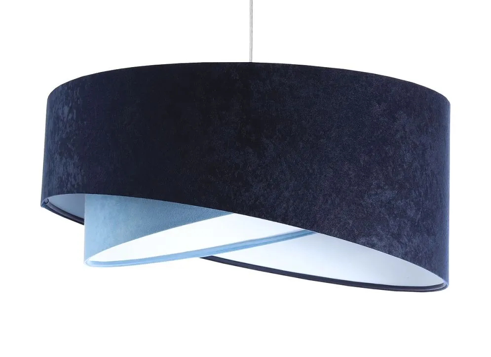 Lampa wisząca THUNDERCLOUD BLUE granatowa/biała trzykolorowa | MIRAT. w stylu  kolekcja