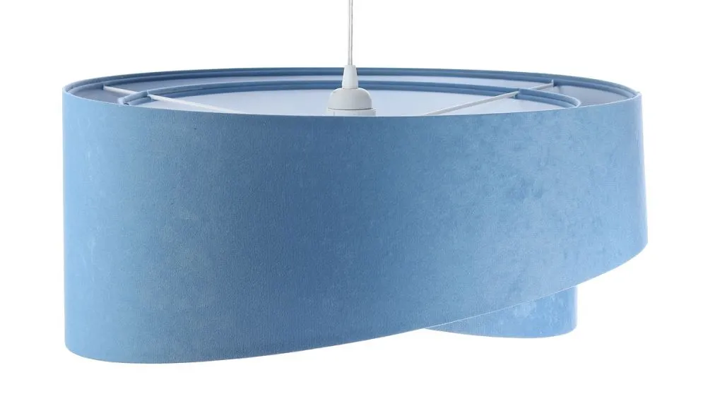 Lampa wisząca GEMSTONE błękitna/biała asymetryczna dwukolorowa | MIRAT. w stylu  kolekcja