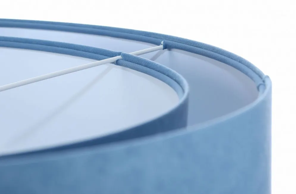 Lampa wisząca GEMSTONE błękitna/biała asymetryczna dwukolorowa | MIRAT. w stylu  kolekcja