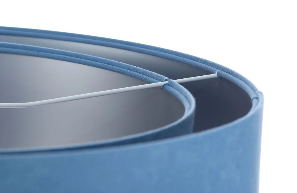 Lampa wisząca GEMSTONE błękitna/srebrna w stylu glamour | MIRAT. w stylu  kolekcja