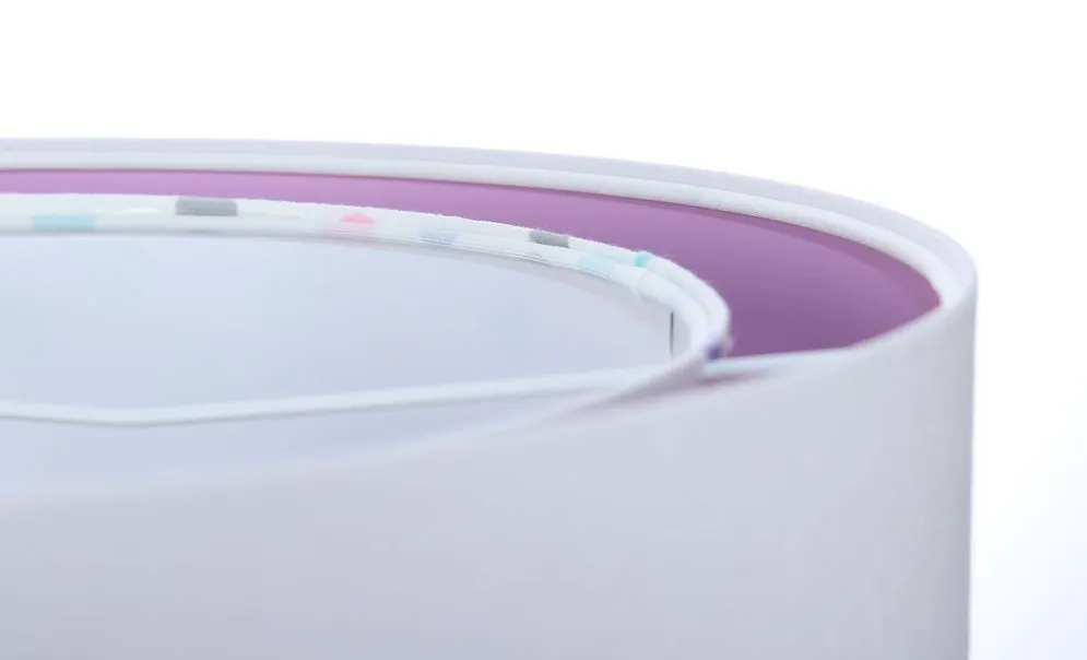 Lampa wisząca SPECK biała/fioletowa asymetryczna kolorowa | MIRAT. w stylu  kolekcja