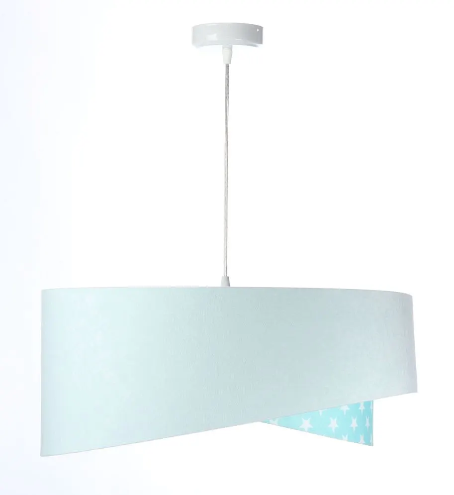 Lampa wisząca DREAMER biała/miętowa asymetryczna dwukolorowa | MIRAT. w stylu  kolekcja