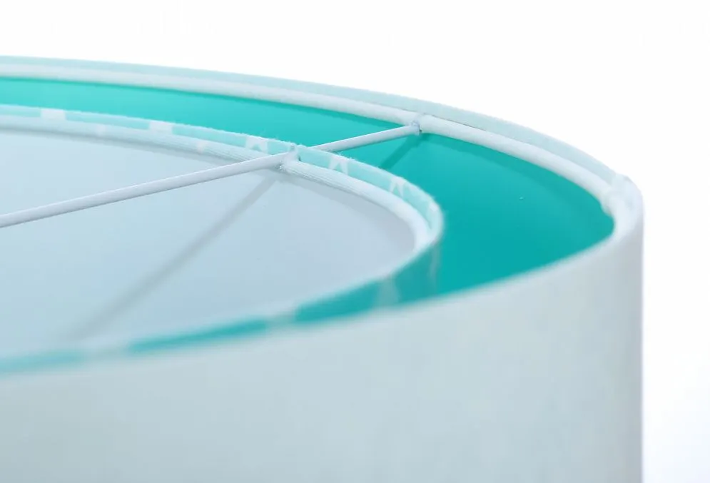 Lampa wisząca DREAMER biała/miętowa asymetryczna dwukolorowa | MIRAT. w stylu  kolekcja