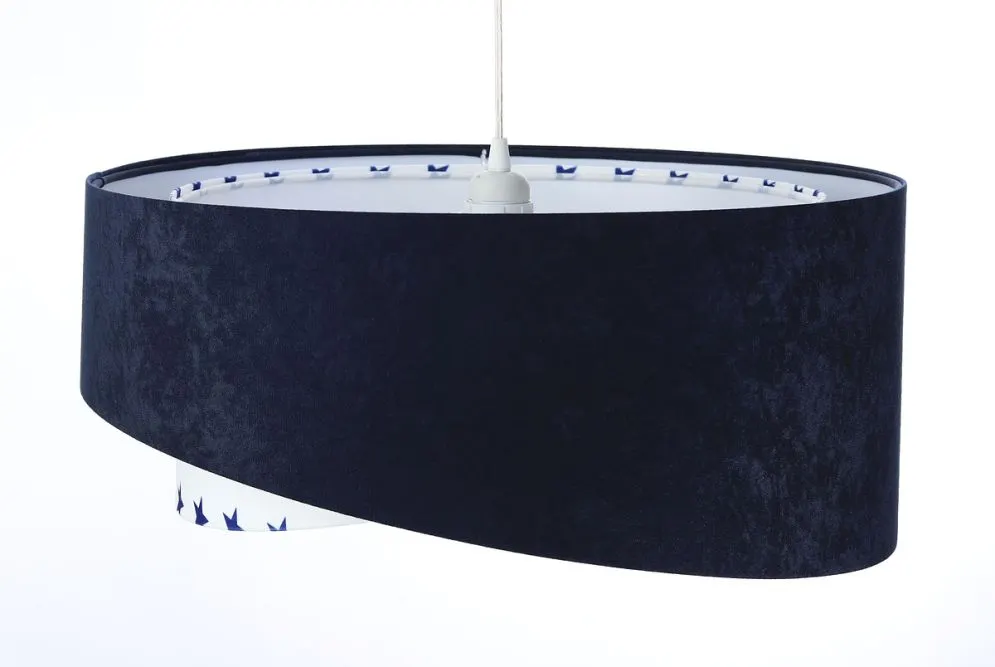 Lampa wisząca DREAMER granatowa asymetryczna w gwiazdki | MIRAT. w stylu  kolekcja