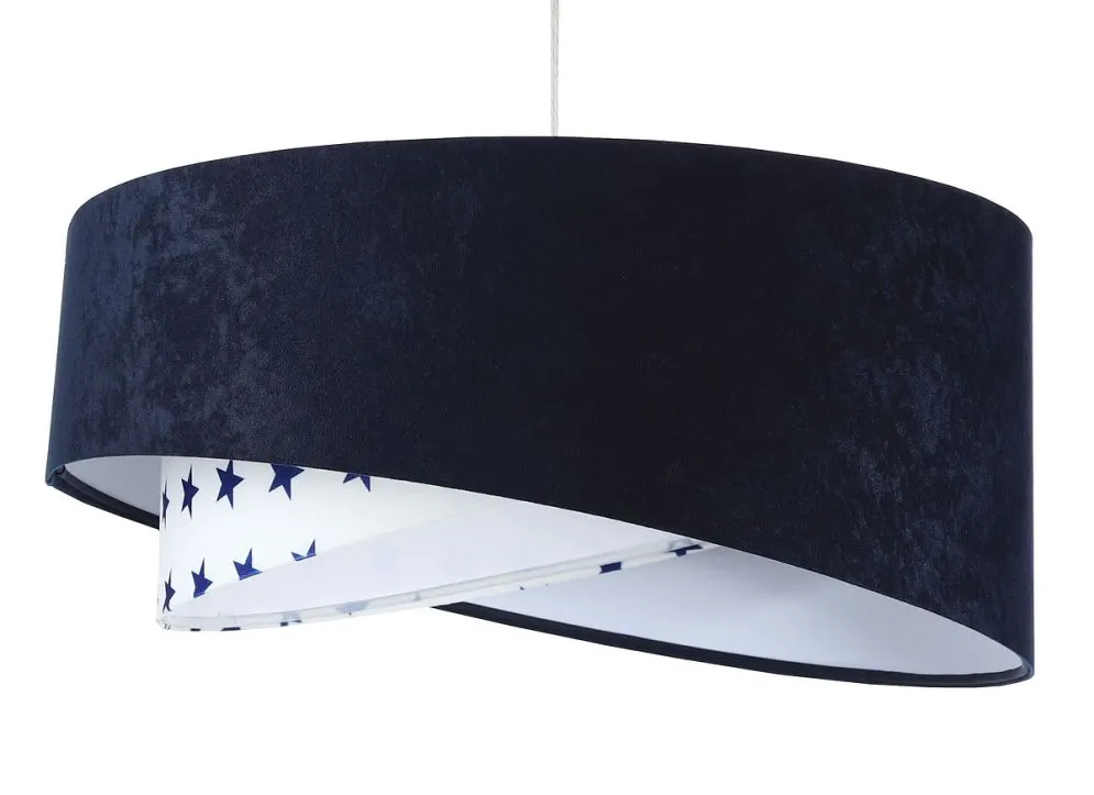 Lampa wisząca DREAMER granatowa asymetryczna w gwiazdki | MIRAT. w stylu  kolekcja