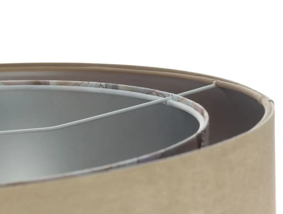 Lampa wisząca SAND FLOWER 2 beżowa/srebrna asymetryczna polska | MIRAT. w stylu kolekcja