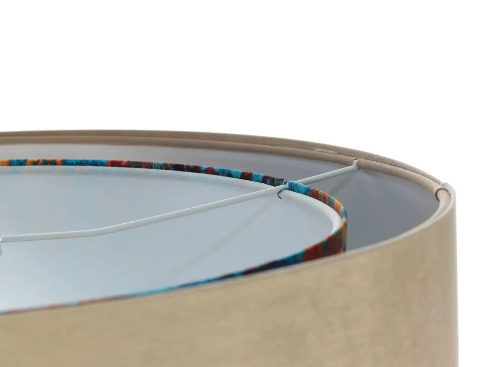 Lampa wisząca EMBLEM beżowa/biała trzykolorowa asymetryczna | MIRAT. w stylu  kolekcja