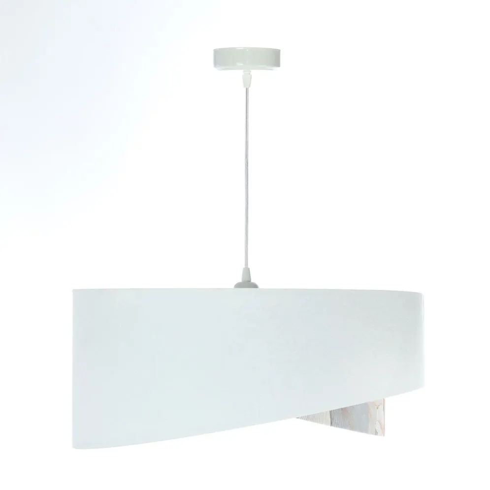 Lampa wisząca WHITE FLOWER biała aksamitna nowoczesna | MIRAT. w stylu  kolekcja