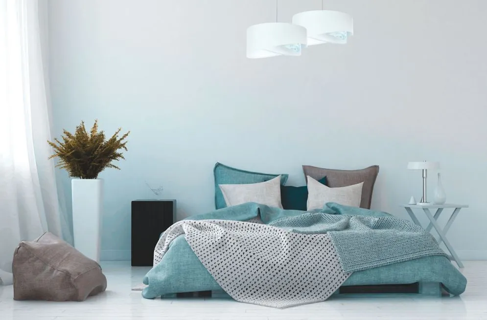 Lampa wisząca WHITE SEA biała nowoczesna welurowa | MIRAT. w stylu kolekcja