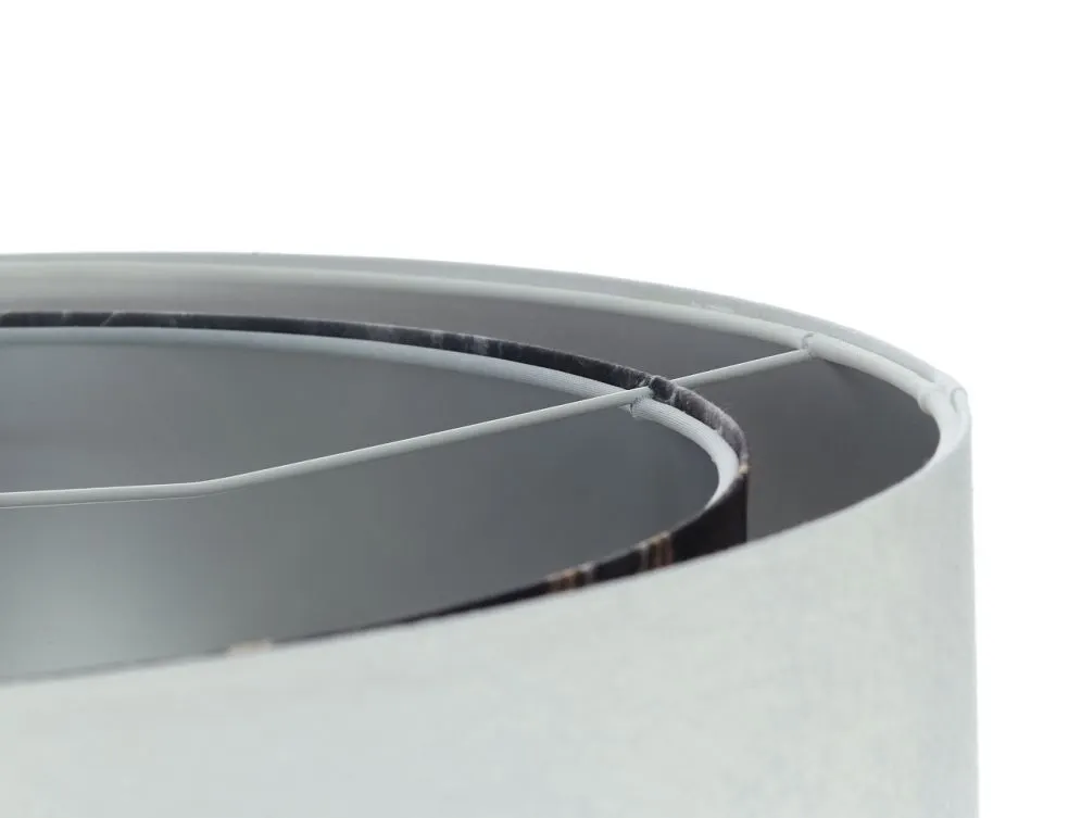 Lampa wisząca GRAY DUNE biała/srebrna aksamitna nowoczesna | MIRAT. w stylu  kolekcja