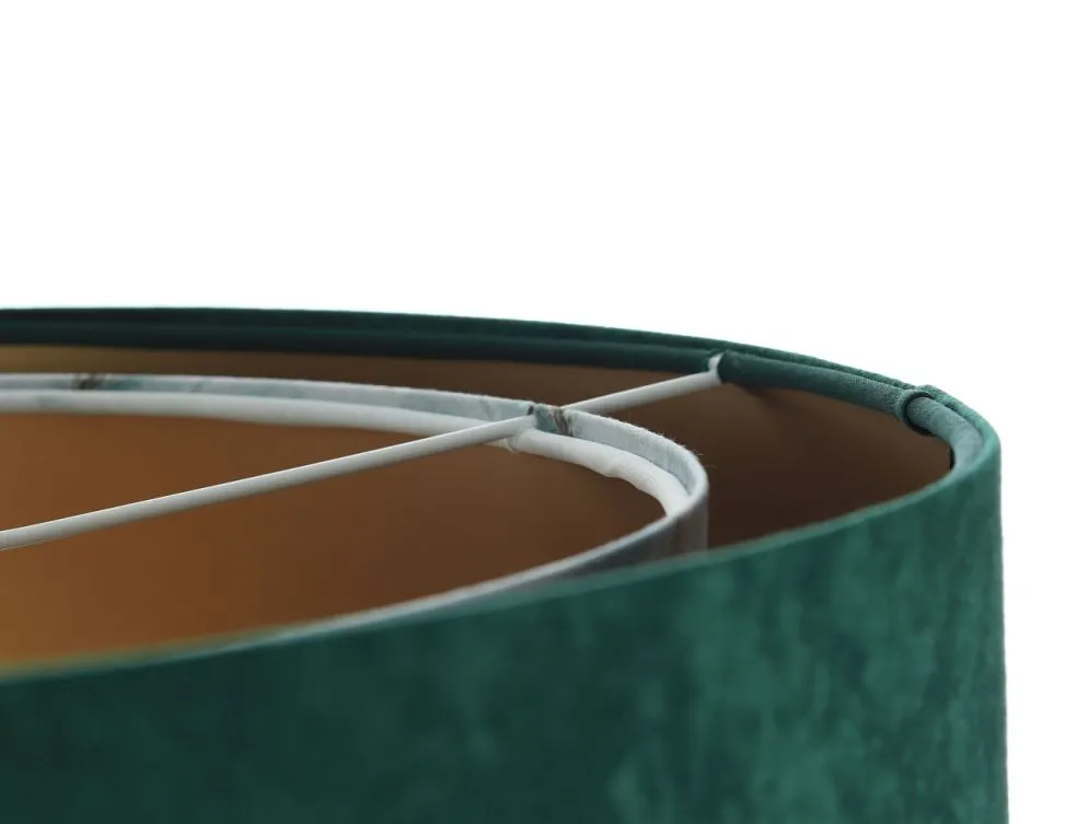 Lampa wisząca MALACHITE zielona/złota welurowa asymetryczna | MIRAT. w stylu kolekcja