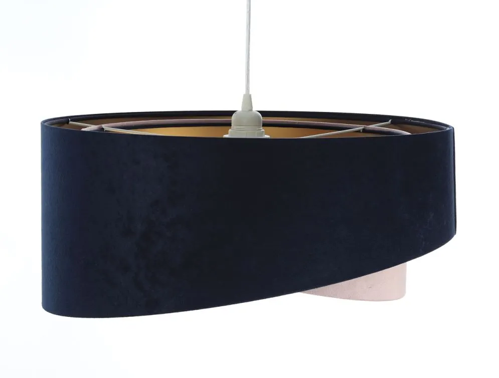 Lampa wisząca SAPPHIRE granatowa/złota w stylu glamour | MIRAT. w stylu  kolekcja