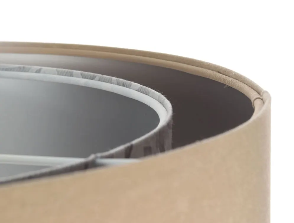 Lampa wisząca ALBIT beżowa srebrna trzykolorowa aksamitna | MIRAT. w stylu  kolekcja