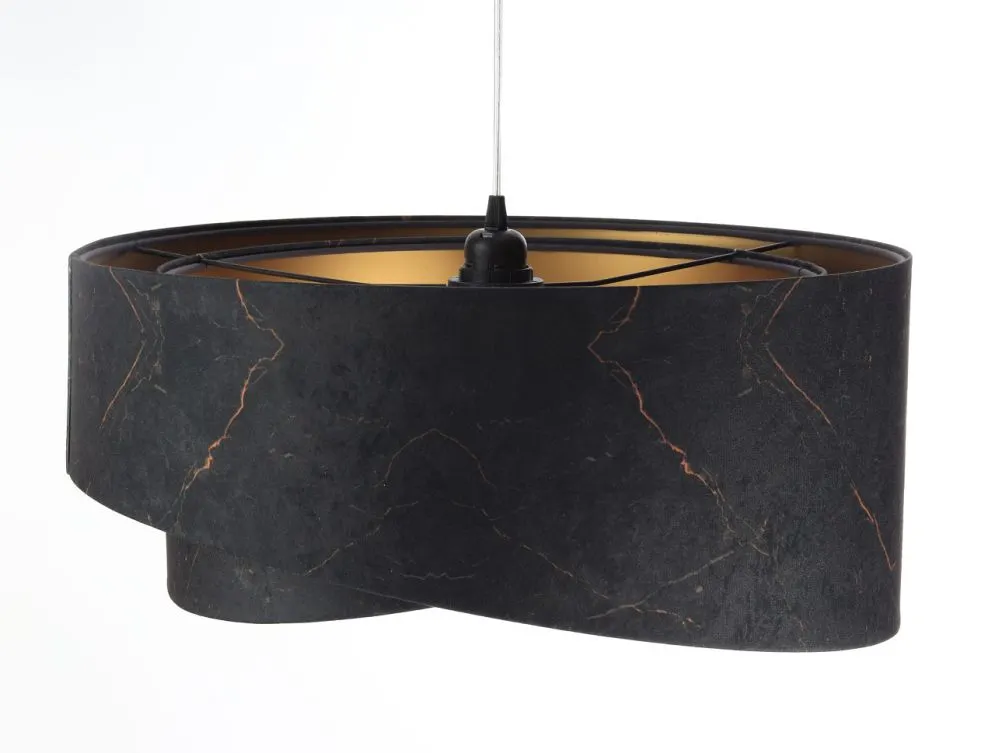 Lampa wisząca BLACK MARBLE czarna/złota dwukolorowa nowoczesna | MIRAT. w stylu  kolekcja