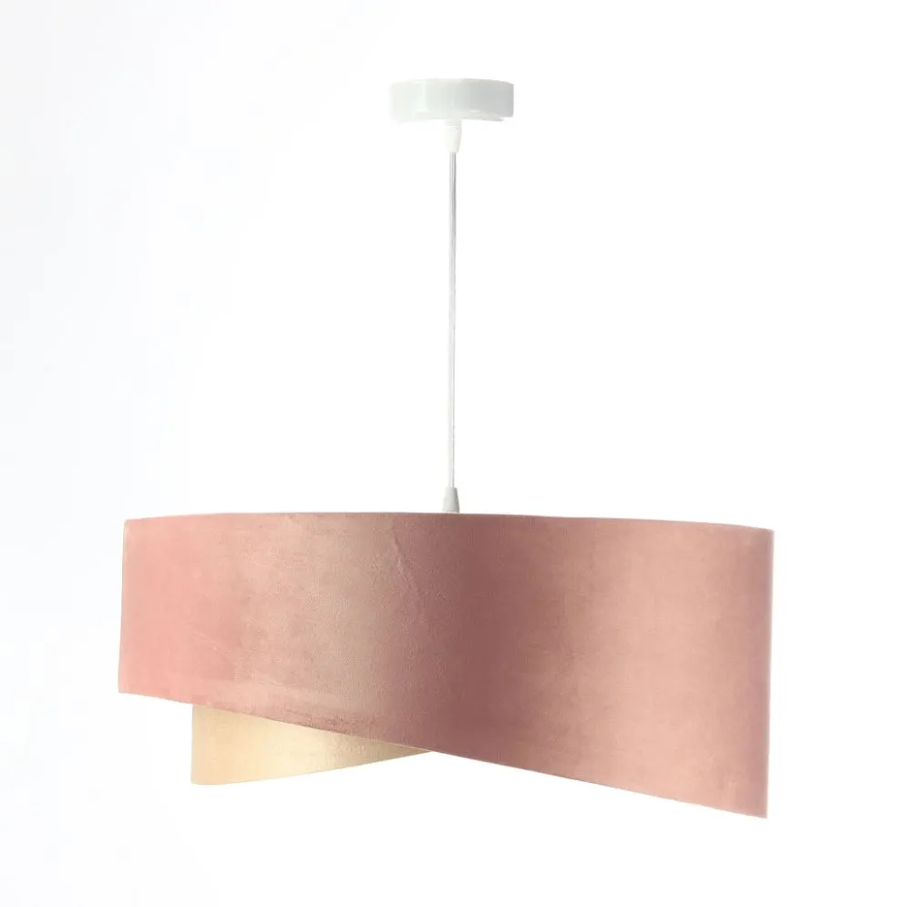 Lampa wisząca ROSE GOLD różowa/beżowa trzykolorowa asymetryczna | MIRAT. w stylu  kolekcja