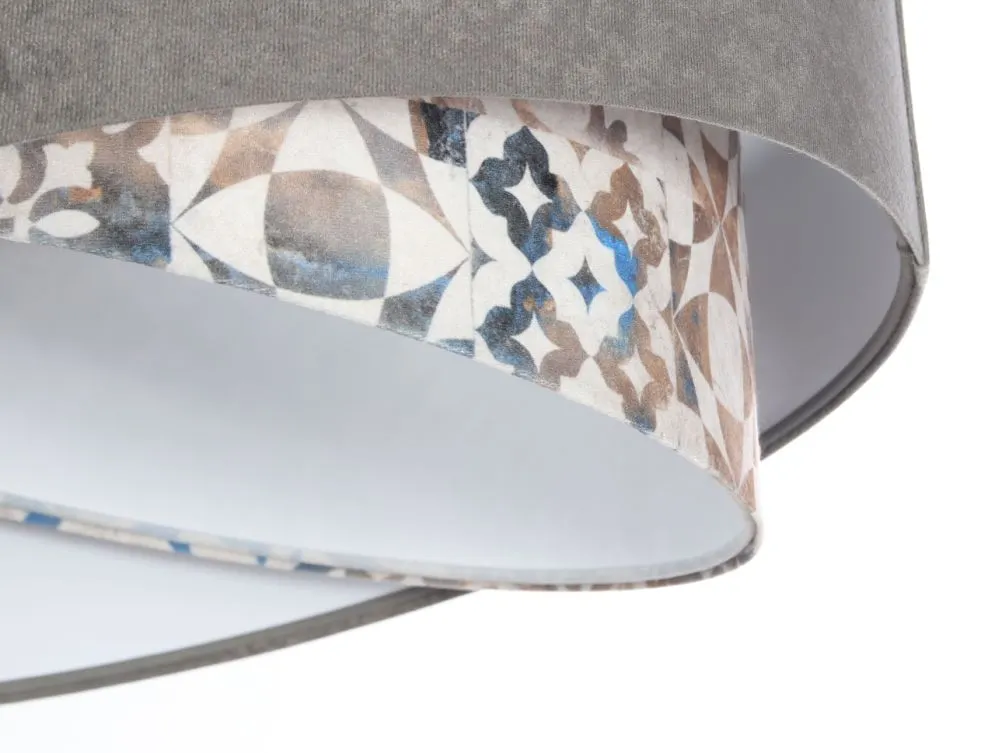 Lampa wisząca ASHES szara/biała nowoczesna trzykolorowa | MIRAT. w stylu  kolekcja