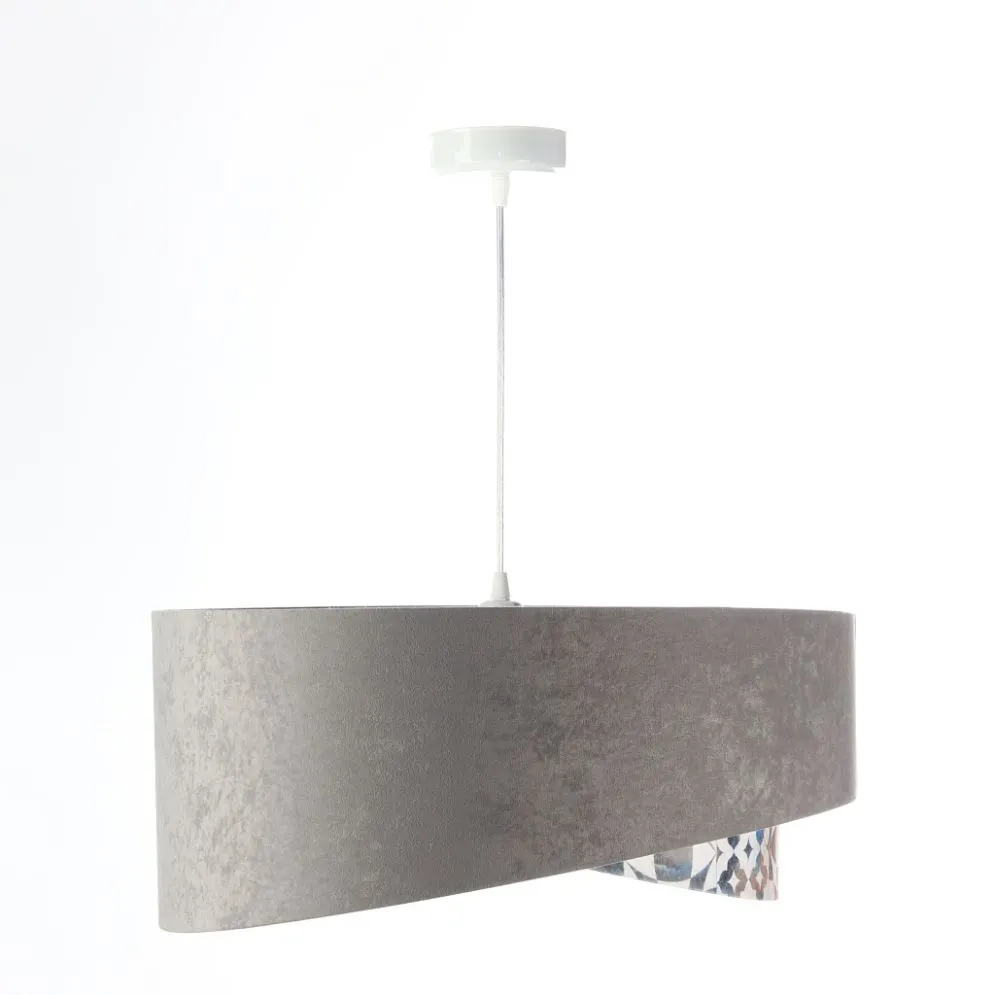 Lampa wisząca ASHES szara/biała nowoczesna trzykolorowa | MIRAT. w stylu  kolekcja