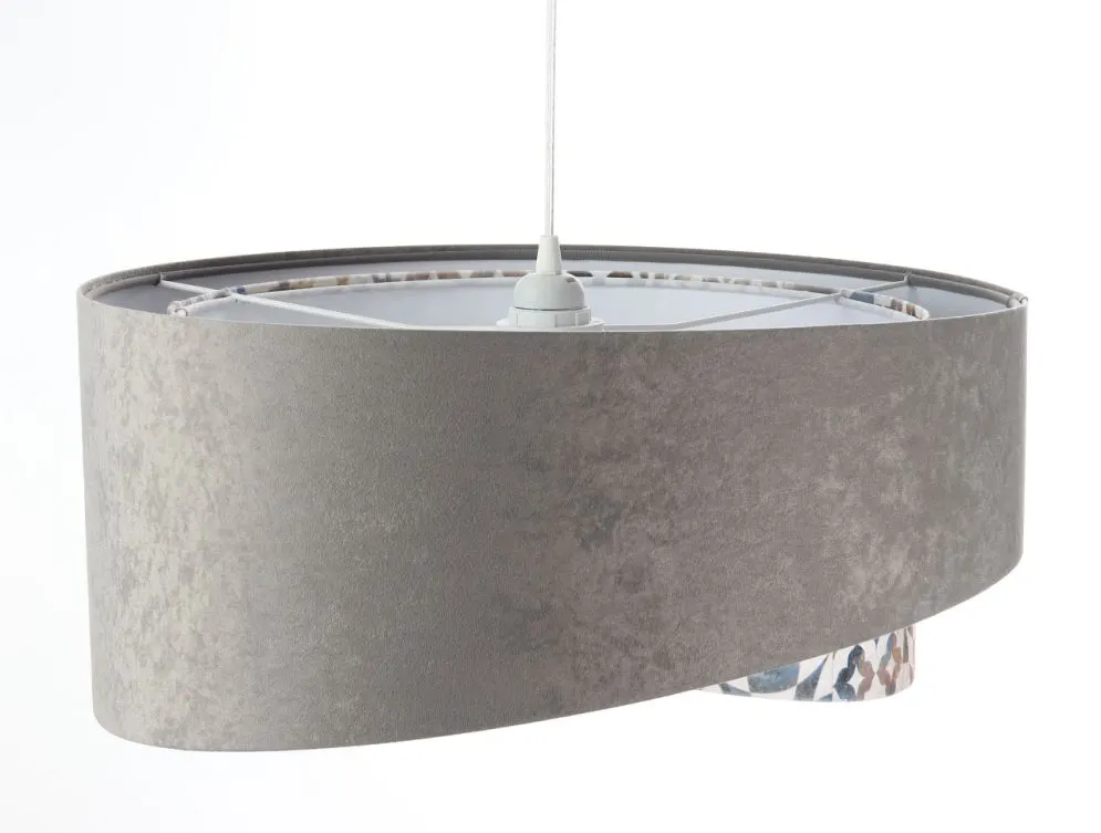 Lampa wisząca ASHES szara/biała nowoczesna trzykolorowa | MIRAT. w stylu  kolekcja