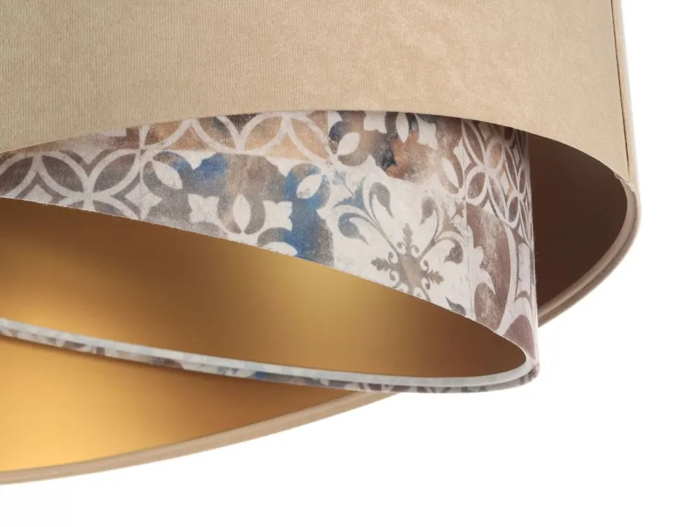 Lampa wisząca SANDERLING beżowa/złota asymetryczna nowoczesna | MIRAT. w stylu kolekcja