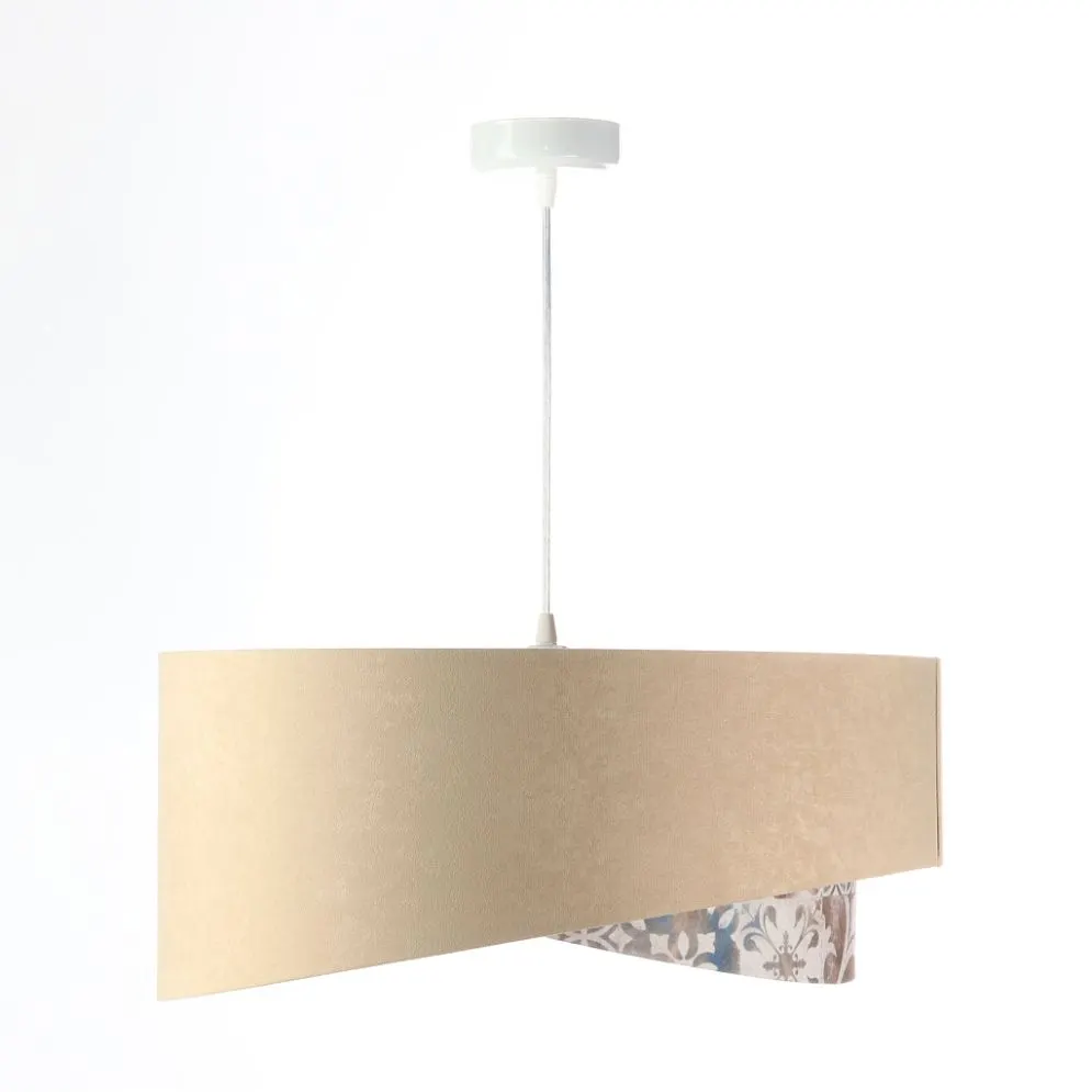 Lampa wisząca SANDERLING beżowa/złota asymetryczna nowoczesna | MIRAT. w stylu kolekcja