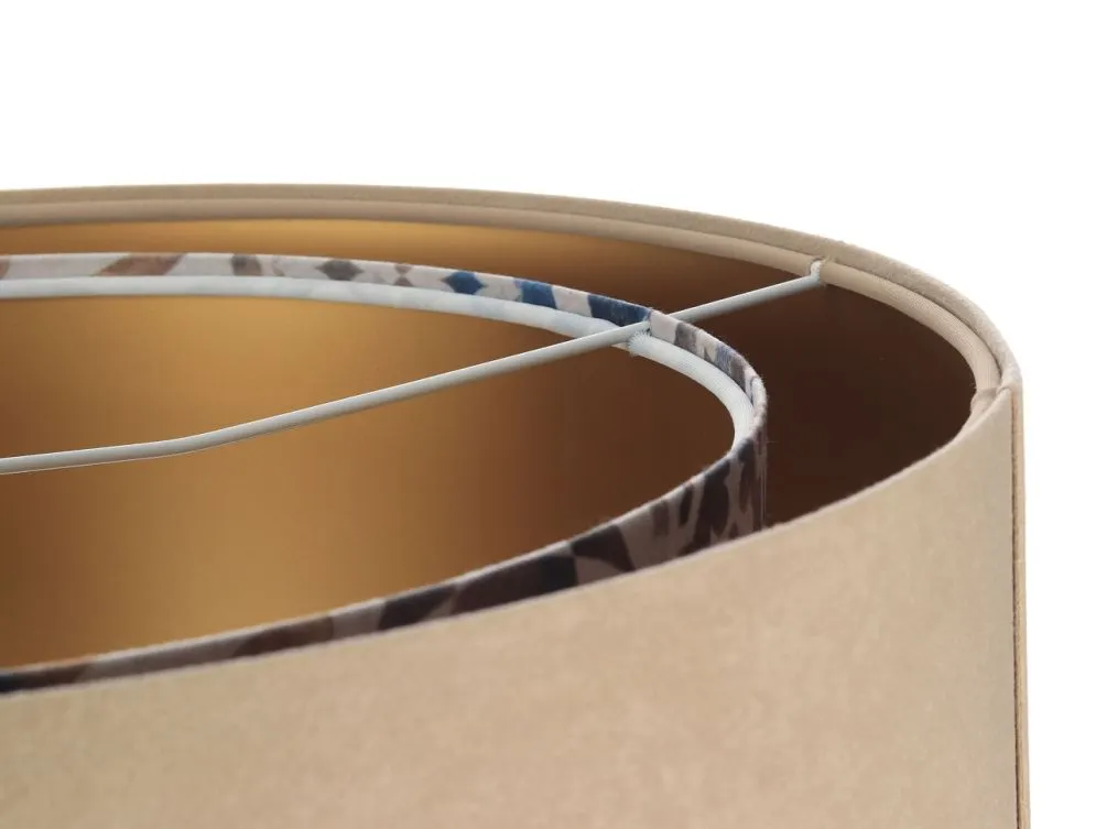 Lampa wisząca SANDERLING beżowa/złota asymetryczna nowoczesna | MIRAT. w stylu kolekcja