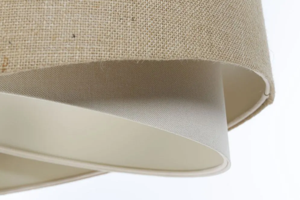 Okrągła lampa wisząca BOHO-CHIC JUTA 50 cm naturalna/szara I sklep meblowy MIRAT.