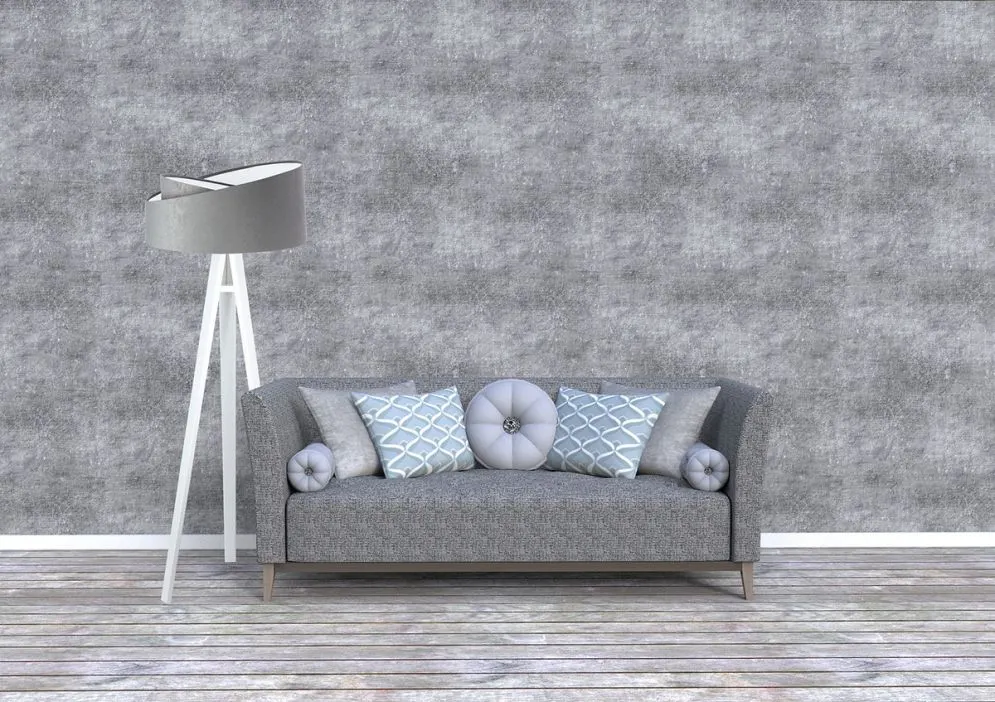 Lampa stojąca GEMSTONE szara/biała na 1 żarówkę | MIRAT.