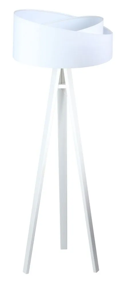Lampa stojąca GEMSTONE biała z włącznikiem nożnym | MIRAT. w stylu  kolekcja