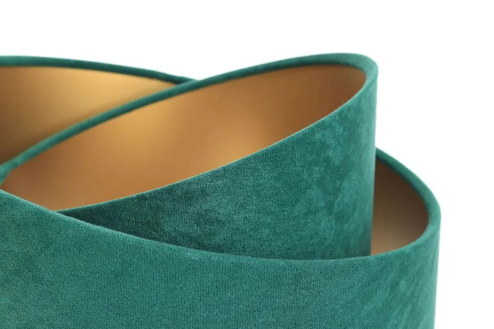 Lampa stołowa GEMSTONE zielona/złota/sosna na trójnogu | MIRAT. w stylu  kolekcja