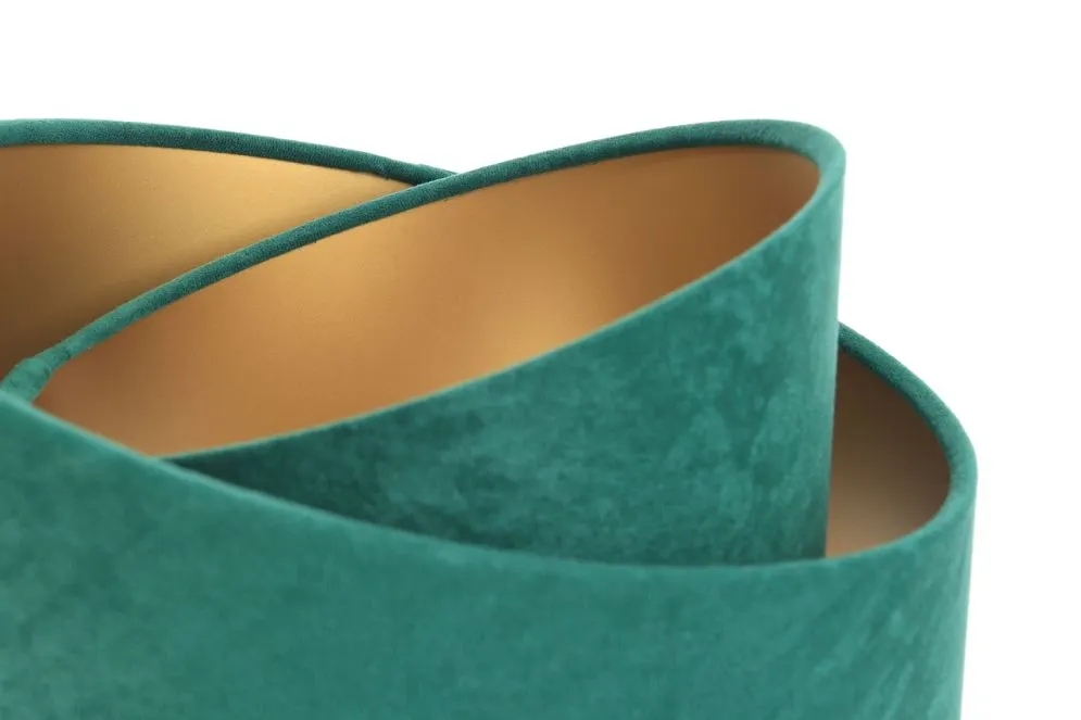 Lampa stołowa GEMSTONE zielona/złota/sosna na trójnogu | MIRAT. w stylu  kolekcja