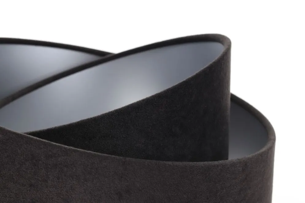 Lampa stołowa GEMSTONE czarna/srebrna/biała mała do salonu | MIRAT.