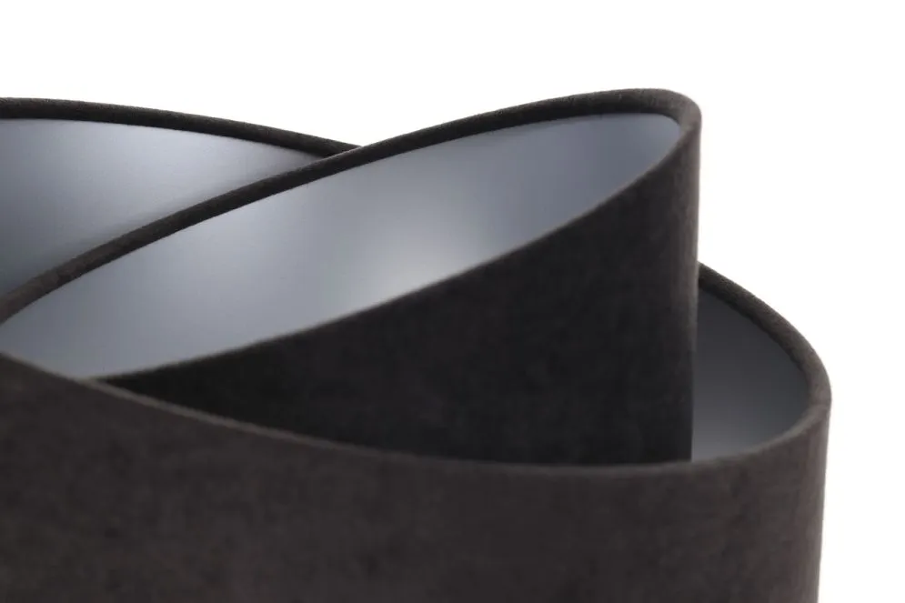 Lampa stołowa GEMSTONE czarna/srebrna/biała mała do salonu | MIRAT.