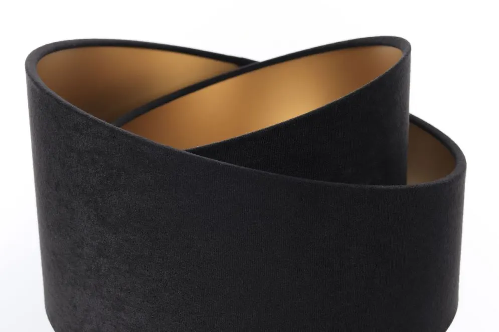 Lampa stołowa GEMSTONE czarna/złota/sosna polskiej produkcji | MIRAT.