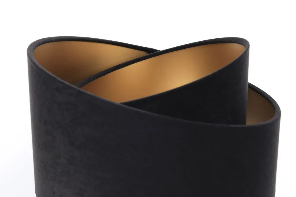 Lampa stołowa GEMSTONE czarna/złota/sosna polskiej produkcji | MIRAT.