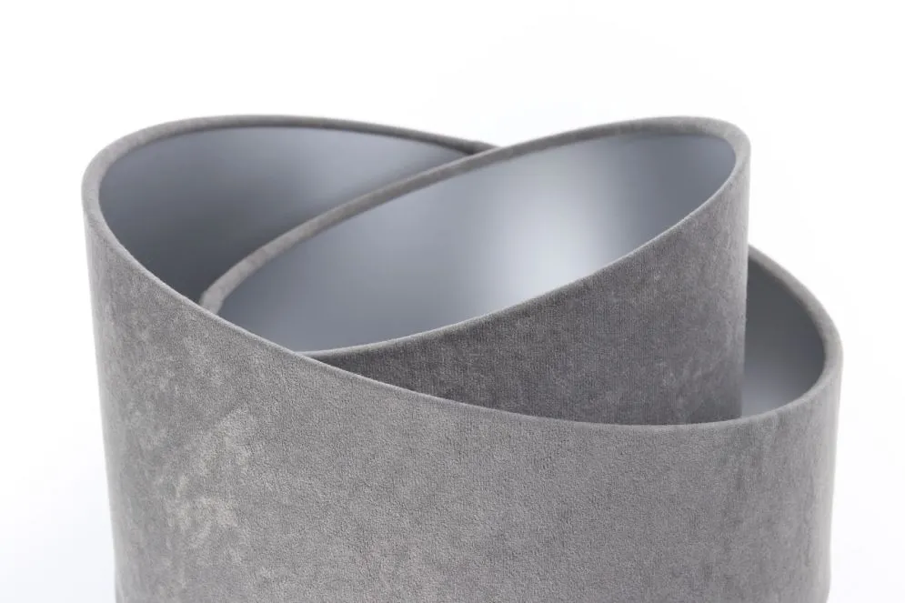 Lampa stołowa GEMSTONE szara/srebrna/czarna asymetryczna polskiej produkcji | MIRAT.