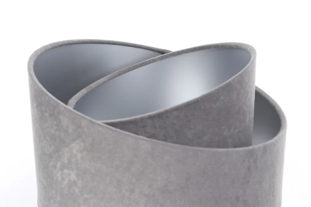 Lampa stołowa GEMSTONE szara/srebrna/czarna asymetryczna polskiej produkcji | MIRAT.