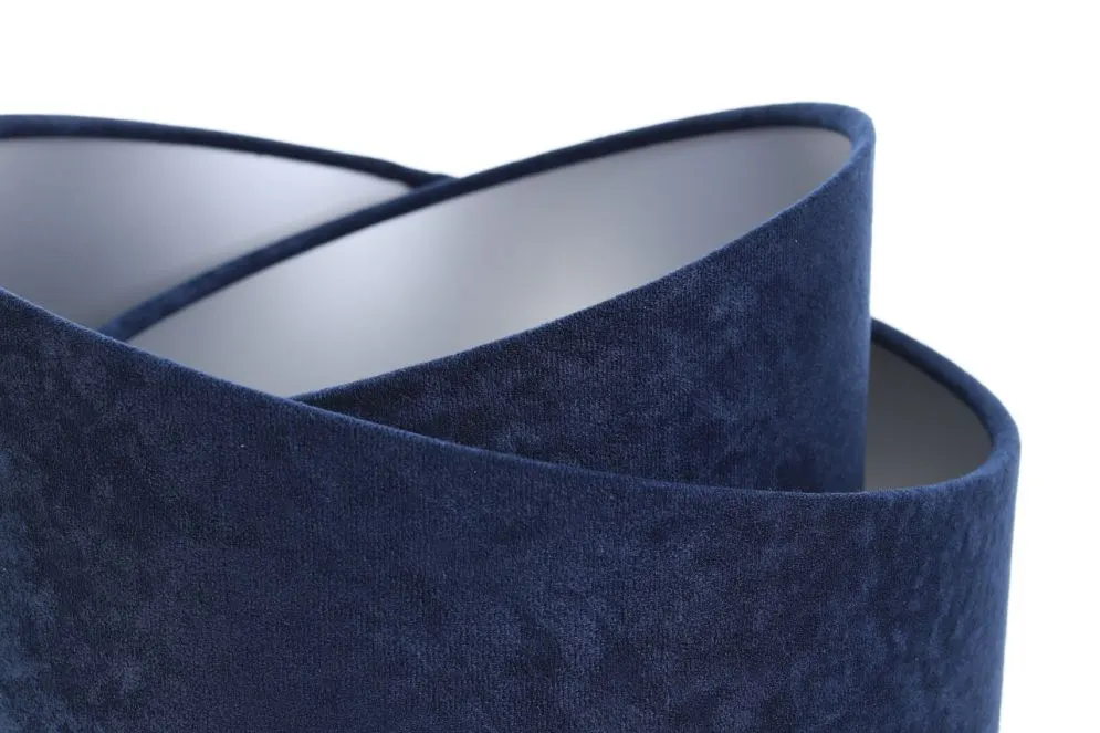 Lampa stołowa GEMSTONE granatowa/srebrna/czarna nowoczesna | MIRAT.