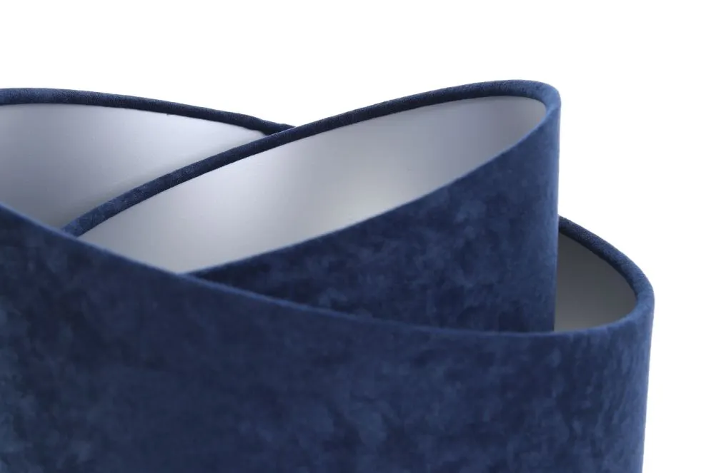 Lampa stołowa GEMSTONE granatowa/srebrna/czarna nowoczesna | MIRAT.