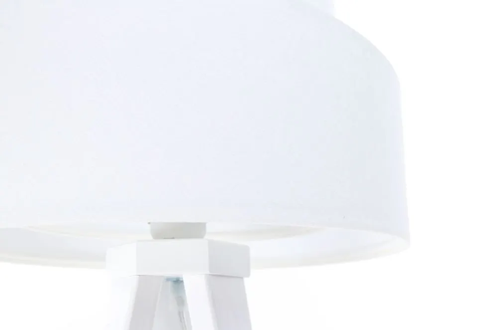 Lampa stołowa GEMSTONE biała asymetryczna na trójnogu | MIRAT.