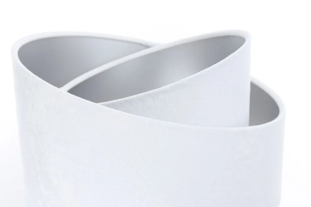 Lampa stołowa GEMSTONE biała/srebrna/sosna do sypialni | MIRAT.