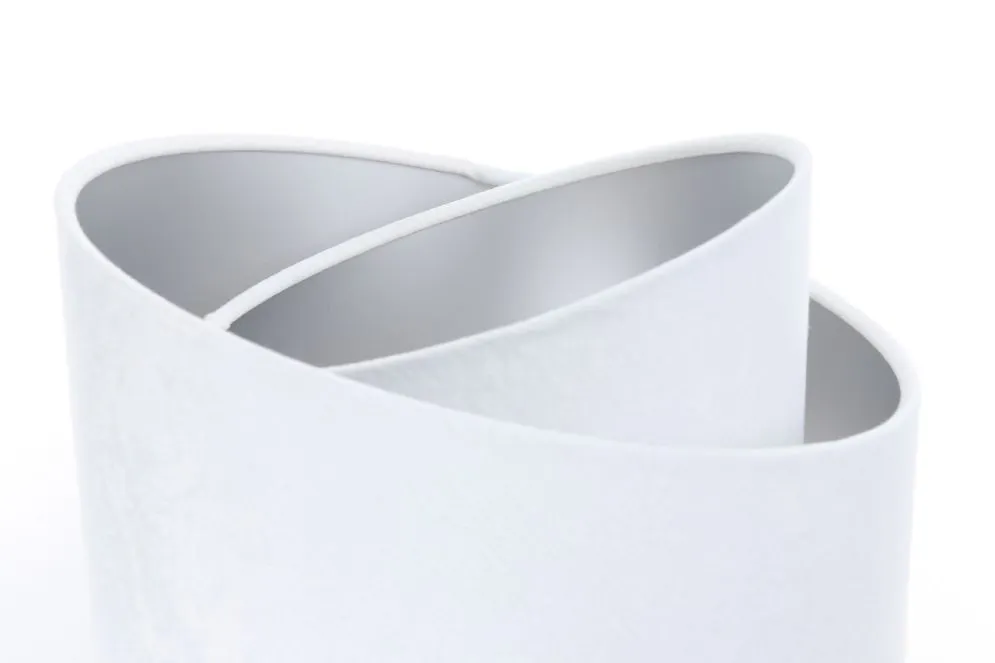 Lampa stołowa GEMSTONE biała/srebrna/sosna do sypialni | MIRAT.