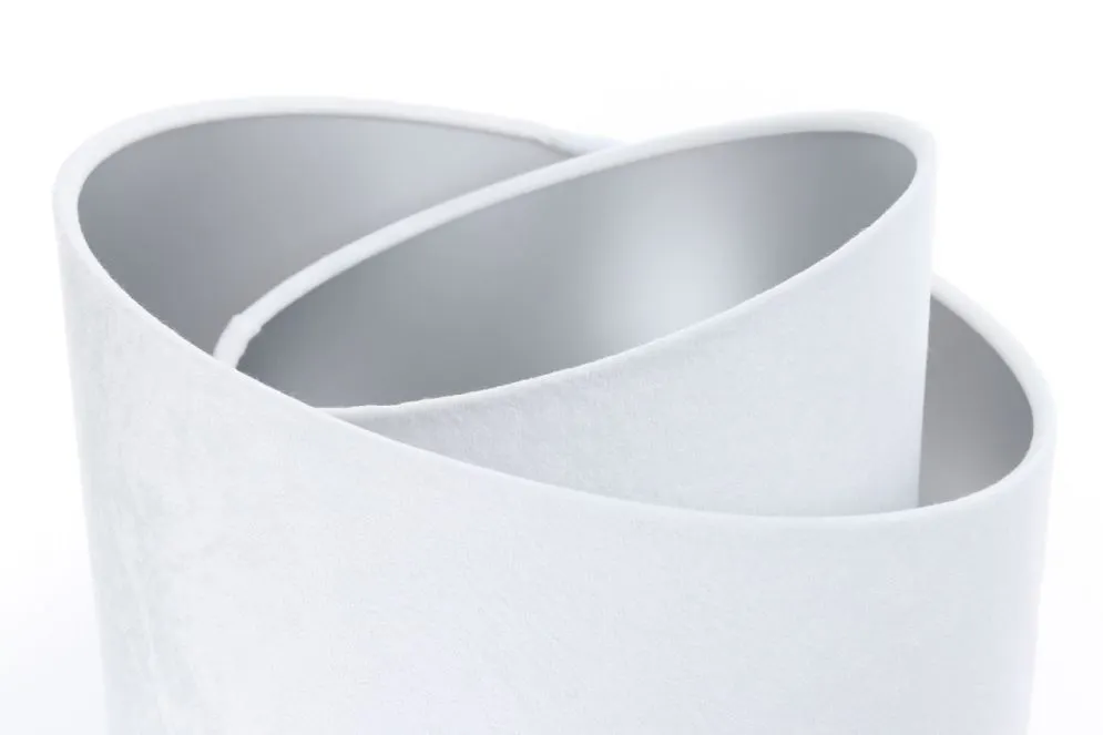 Lampa stołowa GEMSTONE biała/srebrna/czarna na szafkę | MIRAT.