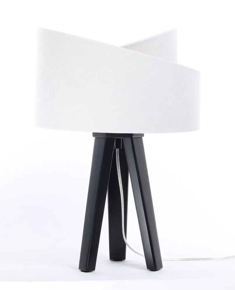 Lampa stołowa GEMSTONE biała/złota/czarna w stylu loft | MIRAT.